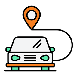 Driving route map  Icon