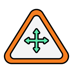 Intersection sign  Icon