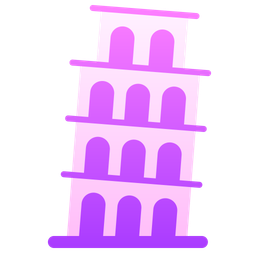 Leaning tower of pisa  Icon