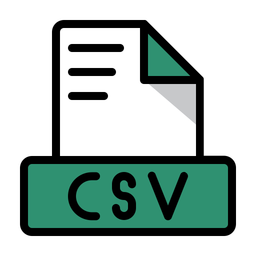 Csv comma-separated values  Icon