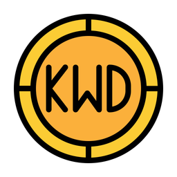 Dinar kuwait kwd  Icon