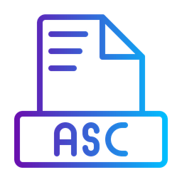 Asc ascii text file  Icon