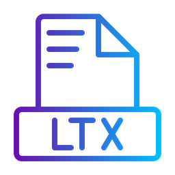 Ltx latex source document  Icon