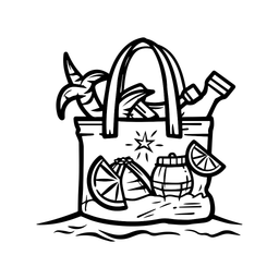 Strandtasche  Symbol