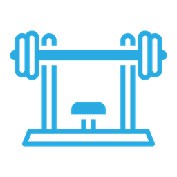 Langhantelbank  Symbol