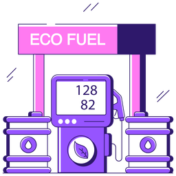 Bomba de gasolina ecológica  Ícone