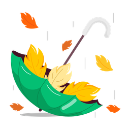 Autumn Umbrella  Icon