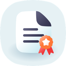 Certified document  Icon