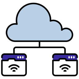 Sites conectados à nuvem  Ícone