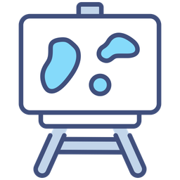 Easel with canvas  Icon