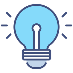 Creative idea lightbulb  Icon