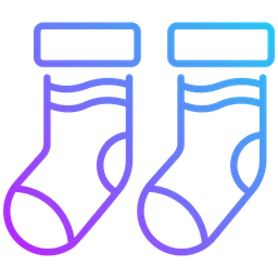 Sportliche Socken  Symbol