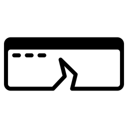 Rohrbruch  Symbol