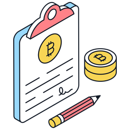 Bitcoin Contract  Icon