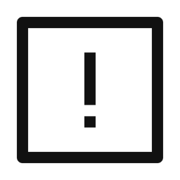 Alert Square  Icon