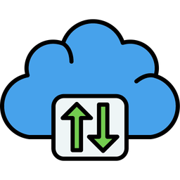 Servicio de almacenamiento en la nube  Icono