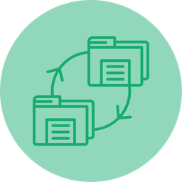 Échange de fichiers  Icône