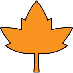 Trockenes Blatt  Symbol