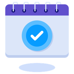 Calendário concluído  Ícone