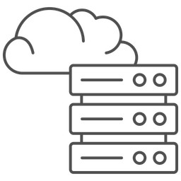 Cloud-Datenbankspeicher  Symbol