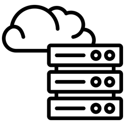 Cloud-Datenbankspeicher  Symbol