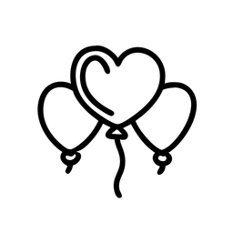 Herzballon  Symbol