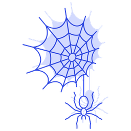 Spinnennetz  Symbol