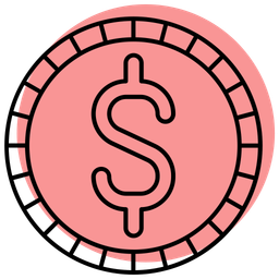 Dollar sign  Icon