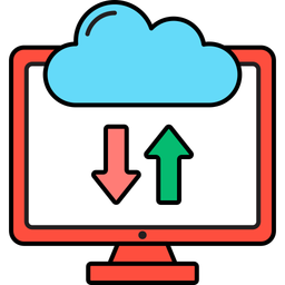 Armazenamento na núvem  Ícone