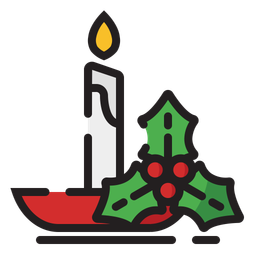 Feliz Navidad-Color Outline  Icono