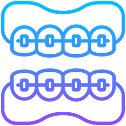 -치과 교정기  아이콘