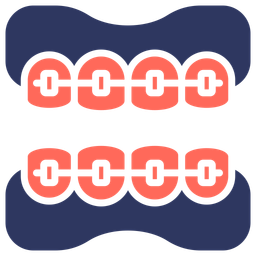 -치과 교정기  아이콘