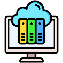 Cloud Library  Icon