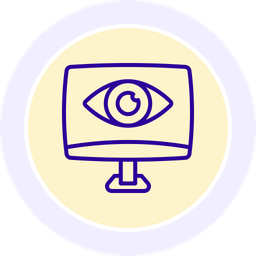 Cyber monitoring  Icon