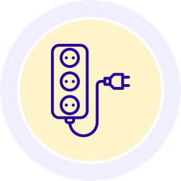 Energy extension cord  Icon