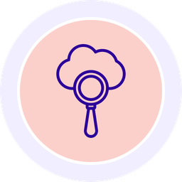 Cloud search  Icon