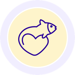 Fish love animal  Icon