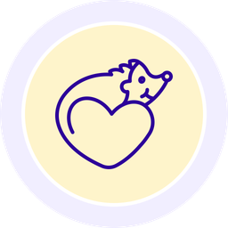 Igel Liebestier  Symbol