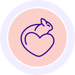 Chinchilla love animal  Icon