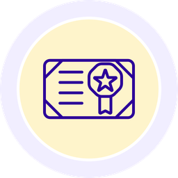 Achievement certificate  Icon