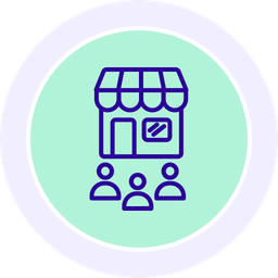 Crowded store  Icon