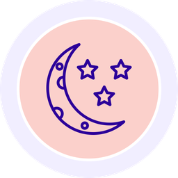 Luna creciente  Icono