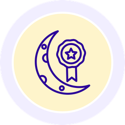 Crescent and star badge  Icon