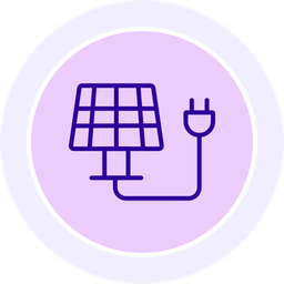 Solar energy concept  Icon