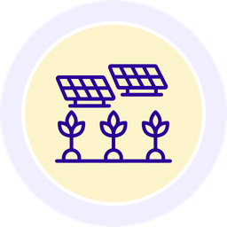 Solar energy farm  Icon