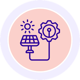 Solar energy development  Icon