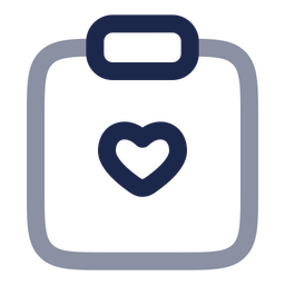 Clipboard heart  Icon