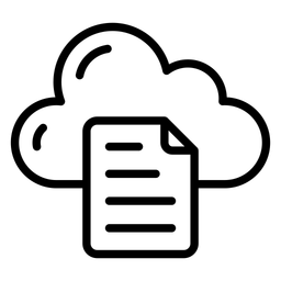 Cloud-Dokument  Symbol