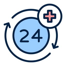 24 hour medical service  Icon