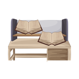 Book on desk  Icon